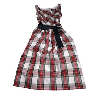 Polo by Ralph Lauren Red and Black Sleeveless Sundress